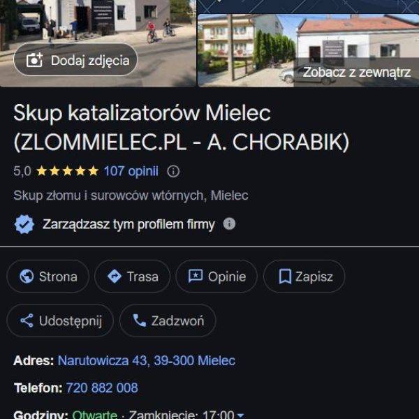 opinie wizytówka google